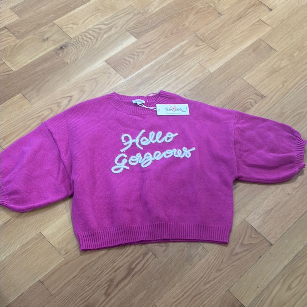 Gorgeous Pink Crew Neck Sweater